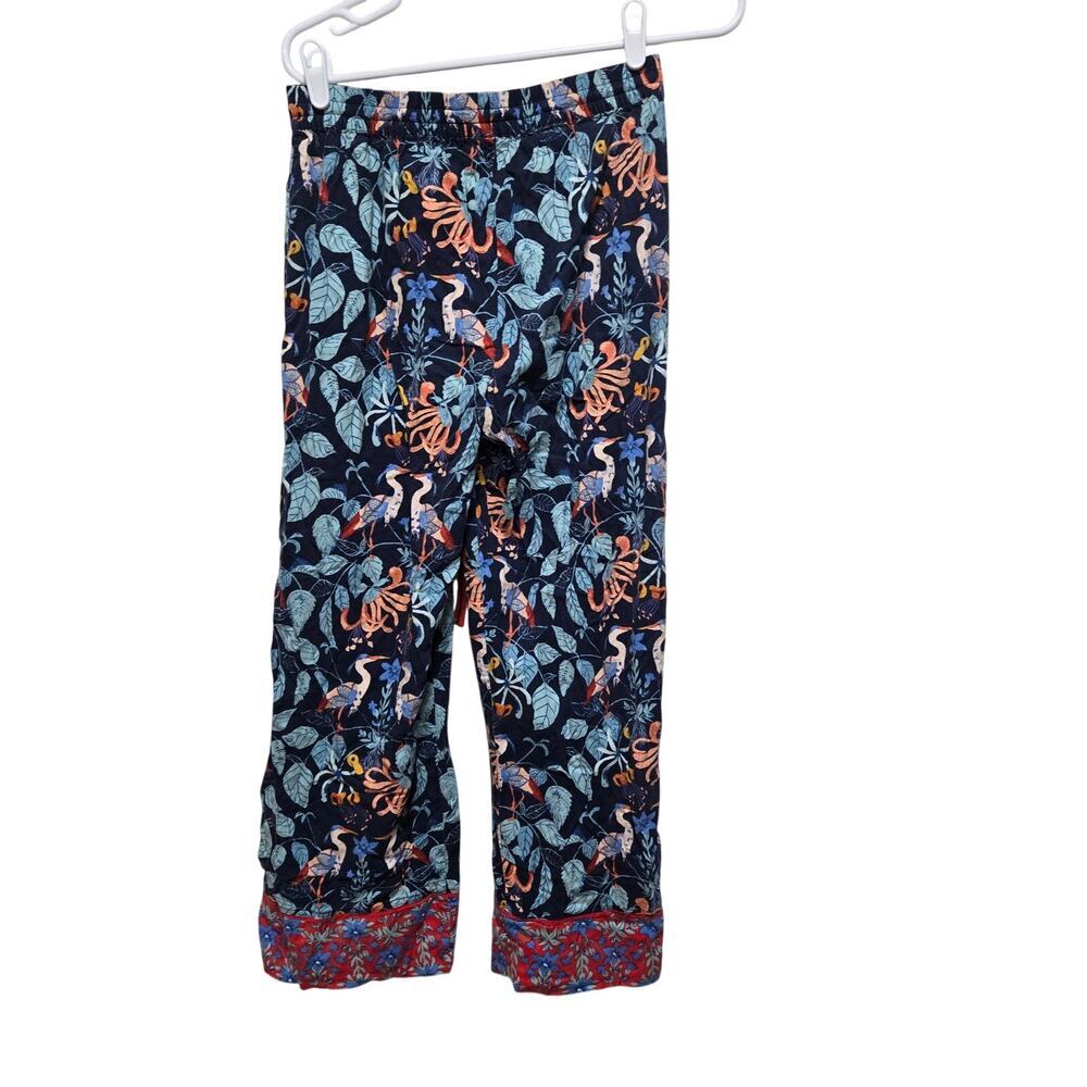 Anthro Rachel Grant Tropical Print Lounge Pants Small Boho - Picture 2 of 10